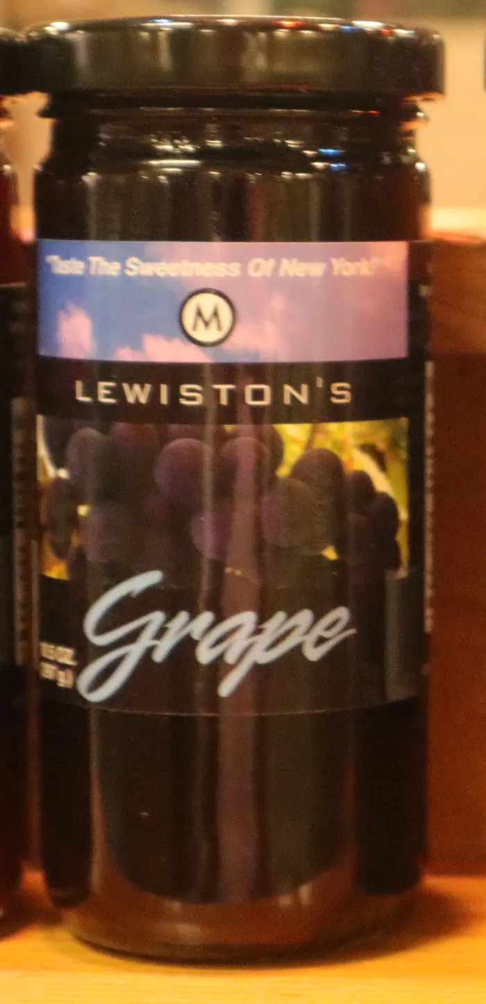 Jar of Lewiston's Grape jelly